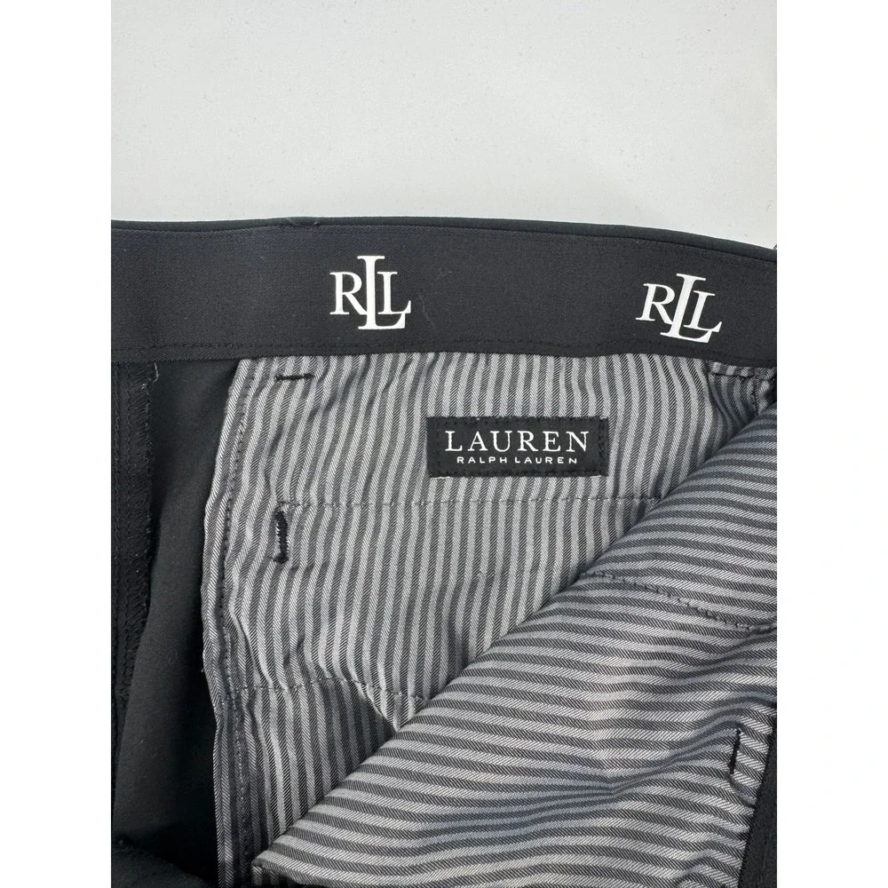 Lauren Ralph Lauren Mens Black Stretch Dress Pants Trousers 33W x 30L P33W X30L